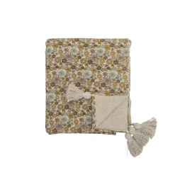 Plaid Amilly Tissu/ 160 X 130 Cm - Coton Recycle - Bloomingville
