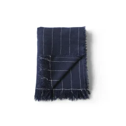 Plaid Battus Tissu Bleu / 130 X 185 Cm - Menu