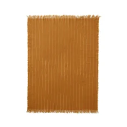 Plaid Battus Tissu Jaune / 130 X 185 Cm - Menu