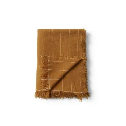 Plaid Battus Tissu Jaune / 130 X 185 Cm - Menu