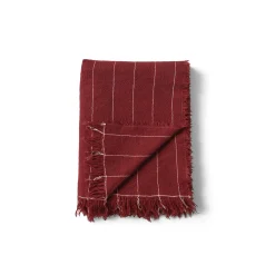 Plaid Battus Tissu Rouge / 130 X 185 Cm - Menu