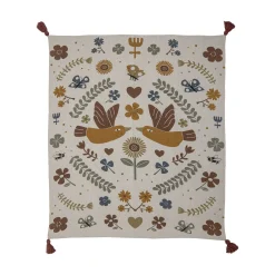 Plaid Dorell Tissu/ 160 X 130 Cm - Coton Recycle - Bloomingville