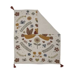 Plaid Dorell Tissu/ 160 X 130 Cm - Coton Recycle - Bloomingville
