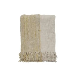 Plaid Giuliana Tissu Beige / 150 X 125 Cm - Bloomingville