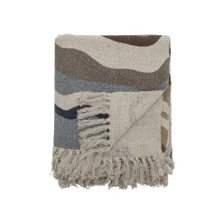 Plaid Stephania Tissu/ 160 X 130 Cm - Coton Recycle - Bloomingville