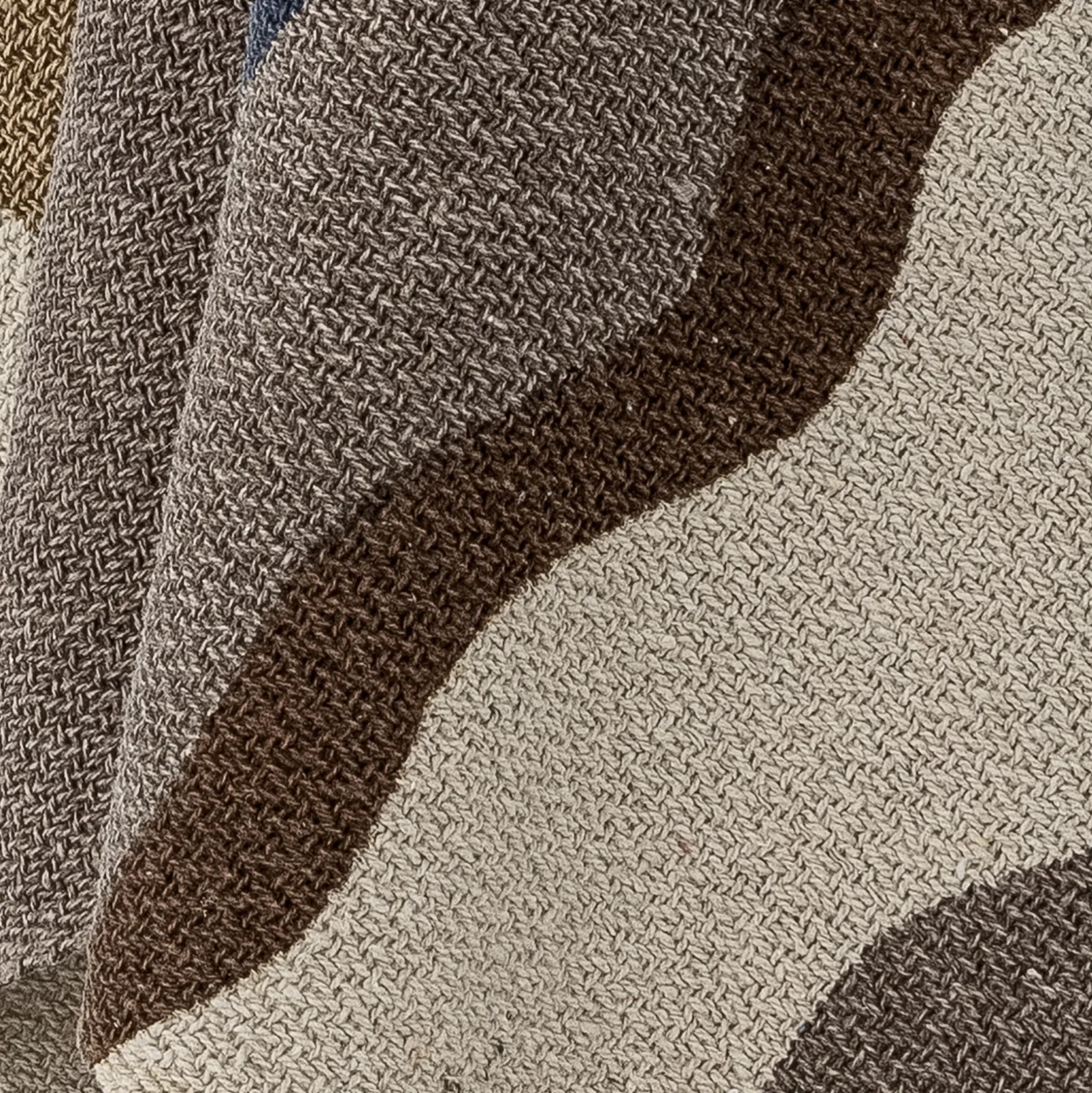 Plaid Stephania Tissu/ 160 X 130 Cm - Coton Recycle - Bloomingville