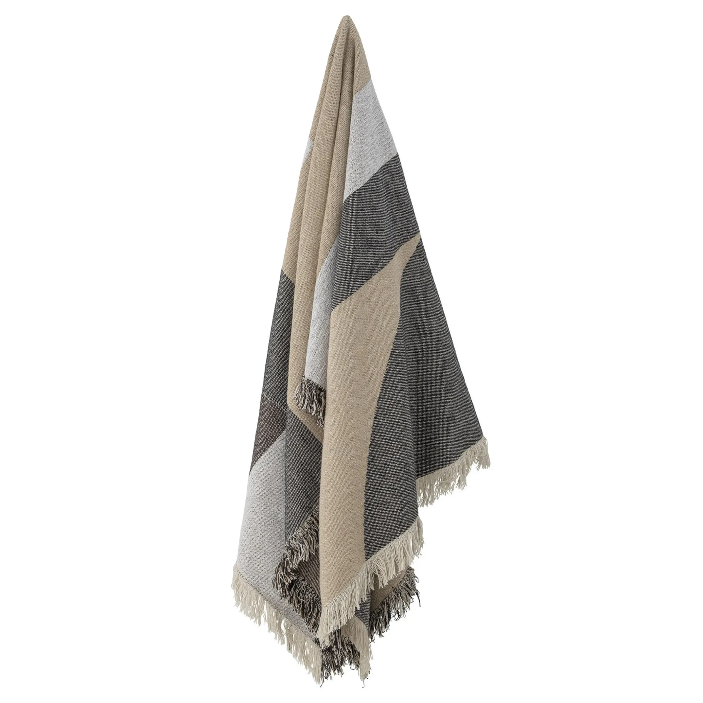 Plaid Tasja Tissu/ 150 X 125 Cm - Coton Recycle - Bloomingville