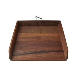 Planche A Pain Bois Naturel / Plateau - 32,5 X 28 Cm - Malle W. Trousseau