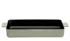 Plat A Gratin Surface Metal Vert / Emaille - 38 X 25 Cm - Serax