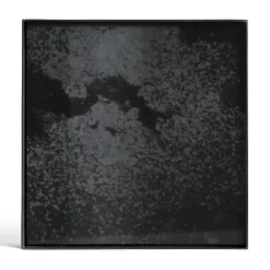 Plateau Charcoal Mirror Verre Noir / Vide-Poche - 16 X 16 Cm - Metal & Verre - Ethnicraft
