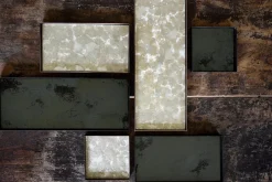 Plateau Charcoal Mirror Verre Noir / Vide-Poche - 31 X 17 Cm - Metal & Verre - Ethnicraft