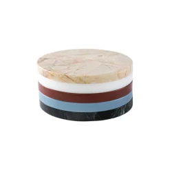 Plateau Five Circles Plastique Pierre / Multifonction - Set De 5 / Marbre & Polyethylene - Valerie Objects