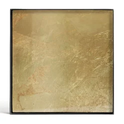 Plateau Gold Leaf Verre Or / Vide-Poche - 16 X 16 Cm - Metal & Verre - Ethnicraft