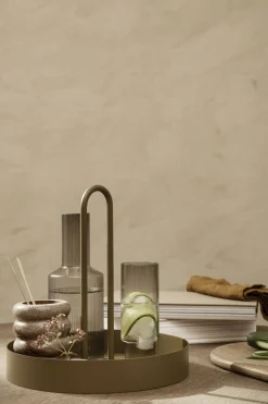 Plateau Grib Metal Vert / O 28 Cm - Metal - Ferm Living