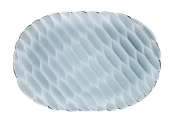 Plateau Jellies Family Plastique Bleu / 36 X 25 Cm - Kartell