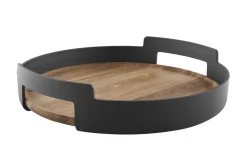 Plateau Nordic Kitchen Ceramique Noir Bois Naturel / O 35 Cm - Eva Solo