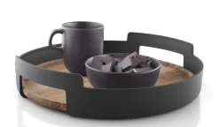 Plateau Nordic Kitchen Ceramique Noir Bois Naturel / O 35 Cm - Eva Solo
