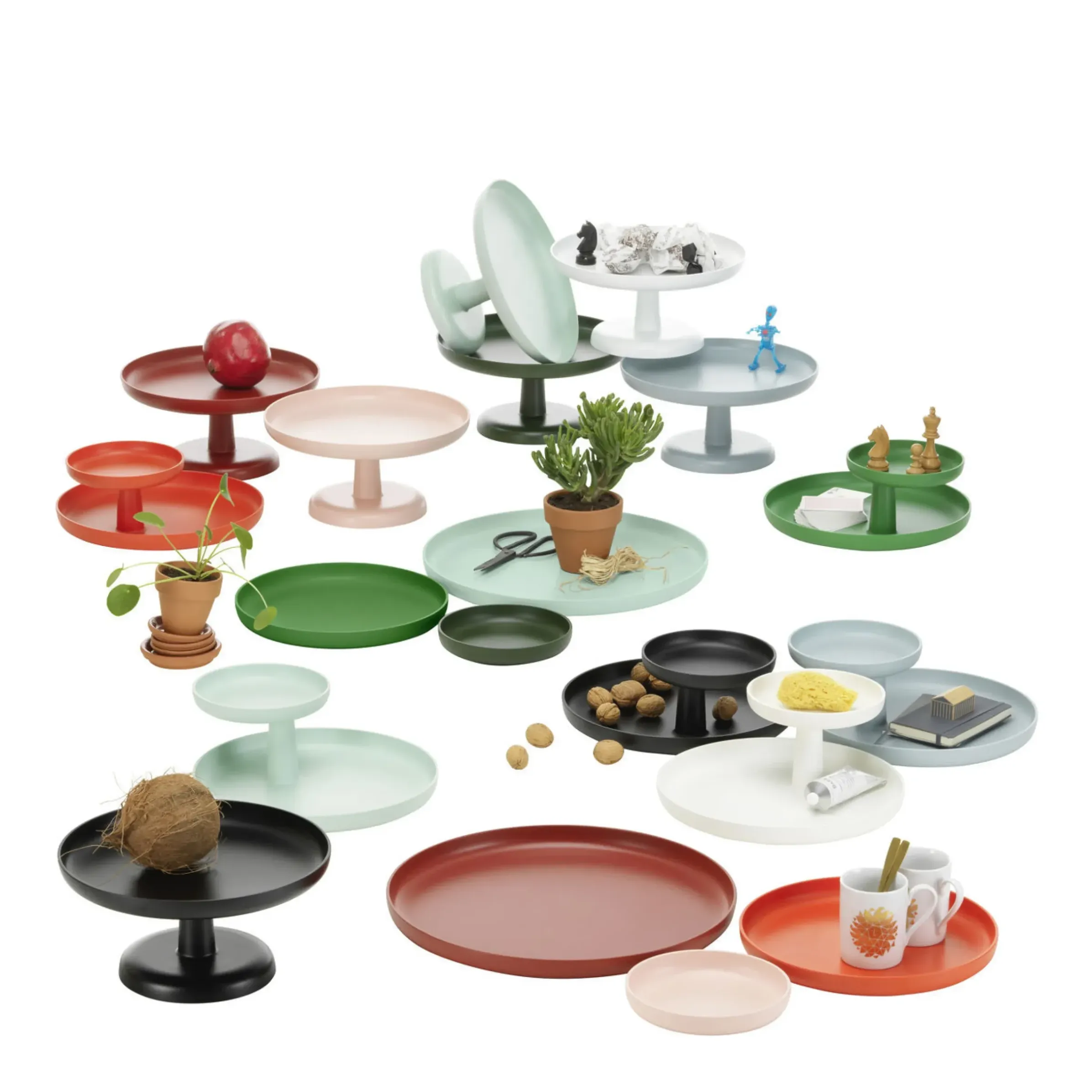 Plateau Trays Plastique/ Set De 3 - O 40 Cm / Abs - Vitra