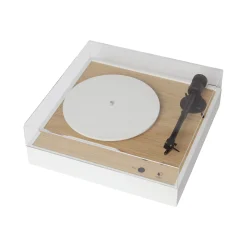 Platine Vinyle Square Bois Naturel / Enceinte Haute Fidelite - La Boite Concept