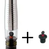 Pompe A Vide D'Air Gard'Vin On/Off Plastique/ + 2 Bouchons Hermetiques - L'Atelier Du Vin