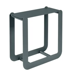 Porte-Buches Nevado Metal Gris / Tabouret - L 60 X H 60 Cm - Fermob