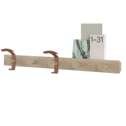 Portemanteau Mural Avail Bois Naturel / L 87,5 Cm - Muuto