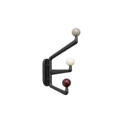 Portemanteau Mural Capture Small Sc74 Metal Multicolore Gris / 3 Bras Pivotants - P 16 X H 26 Cm - &Tradition