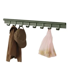 Portemanteau Mural Coil Metal Vert / L 100 Cm - Muuto