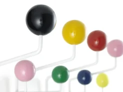 Portemanteau Mural Hang It All Metal Bois Multicolore / Eames (1953) - Vitra