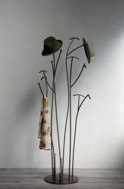 Portemanteau Sur Pied Irony Tree Marron Cuivre Metal /  H 170 Cm - Zeus