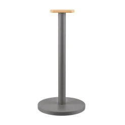 Porte-Rouleau Essuie-Tout Mattina Metal Gris / Acier & Bambou - Alessi