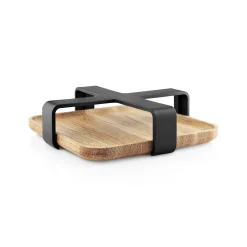 Porte-Serviettes En Papier Nordic Kitchen Plastique Noir Bois Naturel / 19 X 19 Cm - Eva Solo