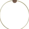 Porte-Serviettes Mural Brass Bois Or Bois Naturel Metal - Ferm Living