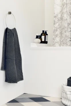 Porte-Serviettes Mural Brass Bois Or Bois Naturel Metal - Ferm Living