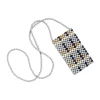 Porte-Telephone Perla Plastique / Mini Sacoche En Perles - Fait Main - Hay