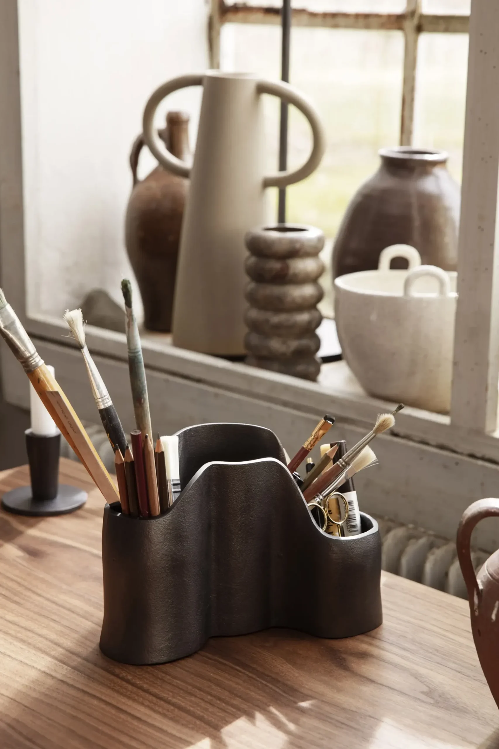 Pot A Crayons Yama Metal/ Aluminium Recycle - L 23 X H 15 Cm - Ferm Living