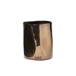 Pot A Ustensiles Bossele Ceramique Cuivre Metal / Vase - O 14,5 X 19 Cm - Ceramique - Dutchdeluxes