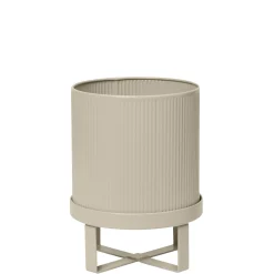Pot De Fleurs Bau Small Metal Beige / O 18 Cm - Metal - Ferm Living