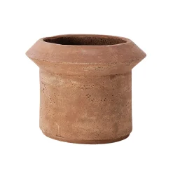 Pot De Fleurs Bulbi Lilium Pierre Rouge Marron / Beton / O 67 X H 52 Cm - Ethimo