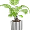 Pot De Fleurs Gear Plastique Blanc Version Laquee - Slide