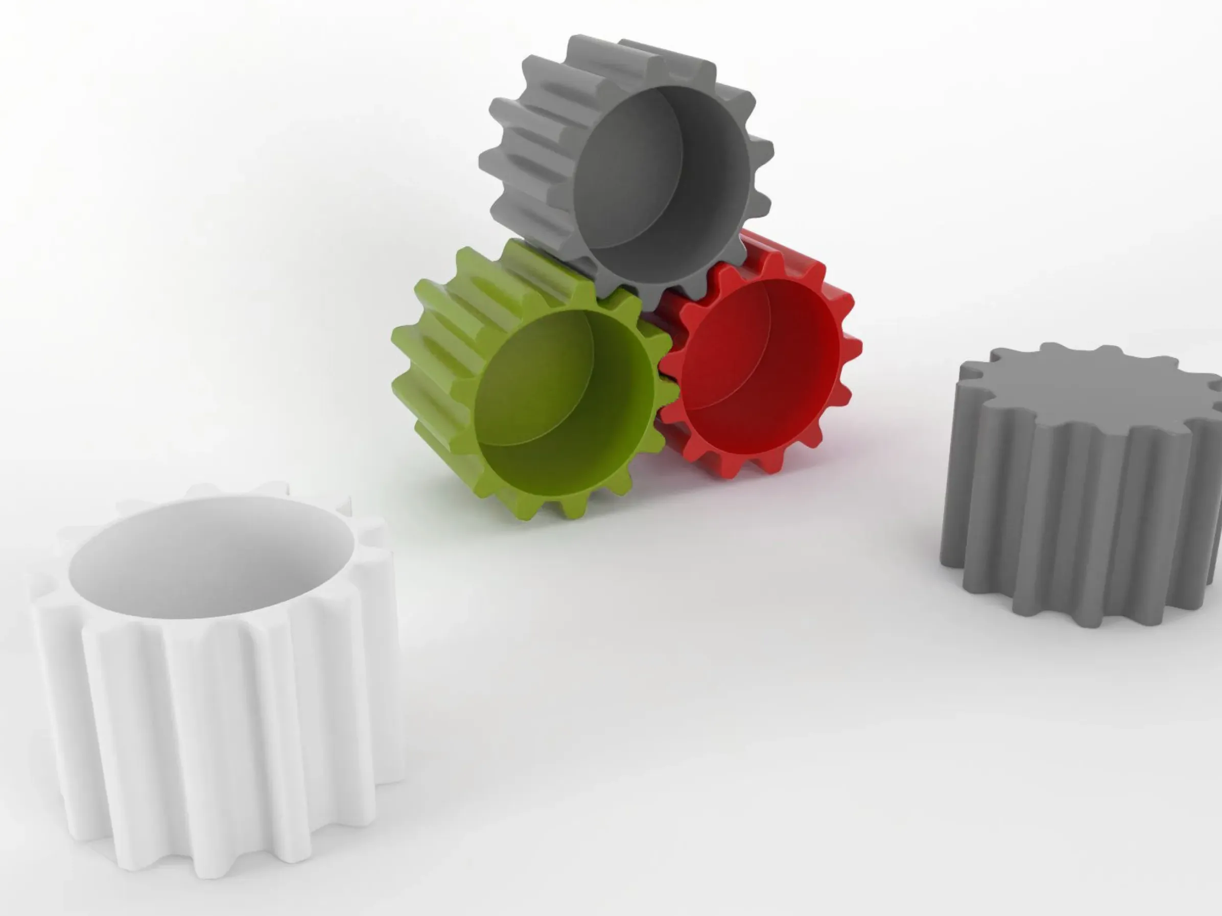 Pot De Fleurs Gear Plastique- Slide