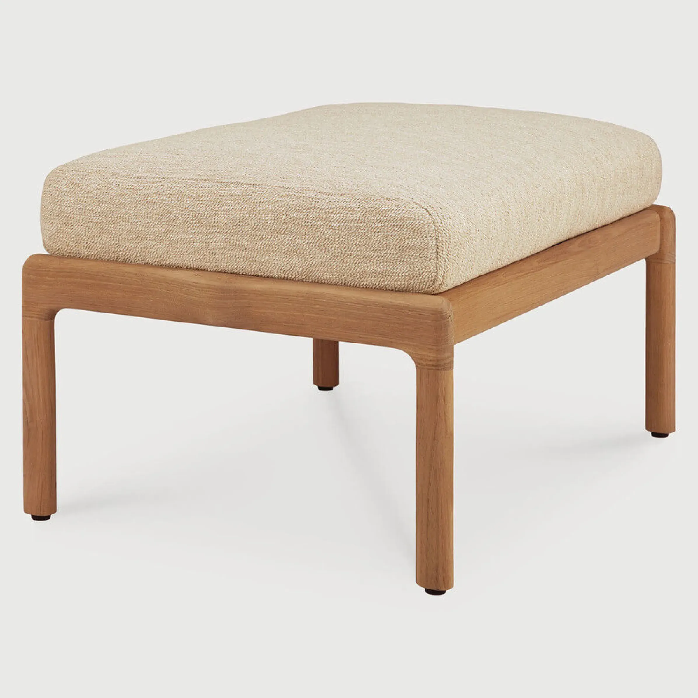 Pouf Jack Outdoor Tissu Bois Beige / Teck - 71 X 54 Cm - Ethnicraft