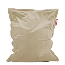 Pouf Original Slim Velvet Tissu Beige / Velours Recycle - 155 X 120 Cm - Fatboy