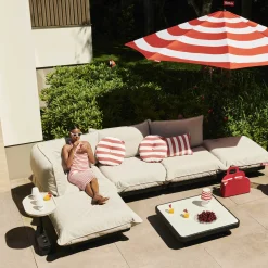 Pouf Paletti Tissu Bleu / 90 X 90 Cm - Fatboy