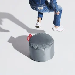 Pouf Point Original Tissu Gris/ Nylon - O 50 Cm - Fatboy