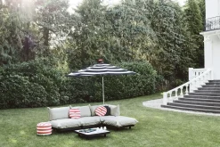 Pouf Point Outdoor Tissu Beige / Tissu Olefin - O 50 Cm - Fatboy