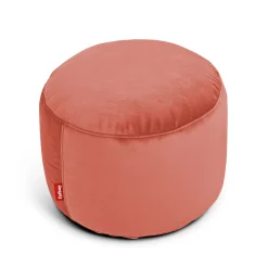 Pouf Point Velvet Tissu Rose Marron / Velours Recycle - O 50 Cm - Fatboy