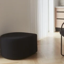 Pouf Stilla Tissu Gris / Polyester Recycle - Aytm