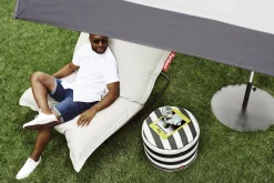 Pouf The Original Outdoor Tissu Beige / Pour L'Exterieur - Olefin / 140 X 180 Cm - Fatboy