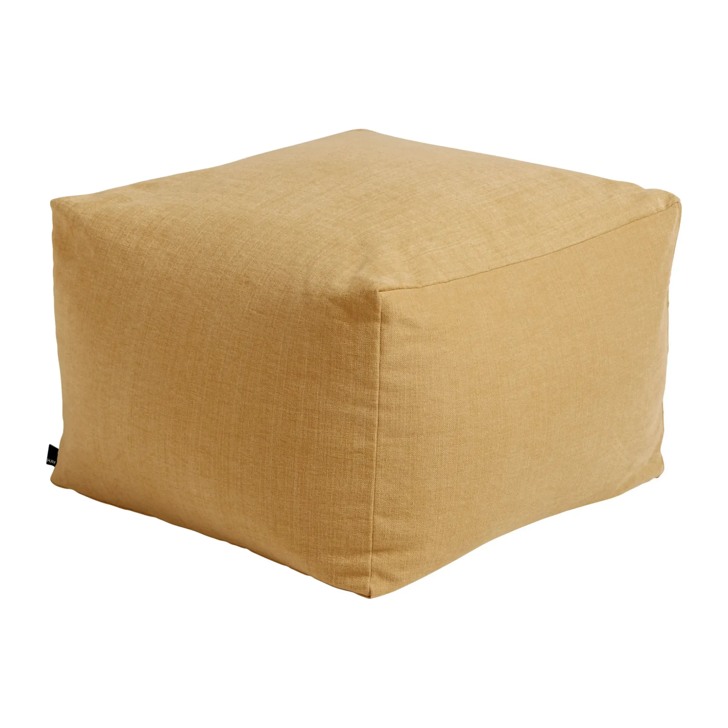 Pouf Varer Tissu Jaune / 59 X 59 Cm - Hay